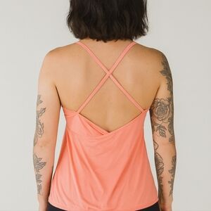 𝅺lululemon Flow And Go Tank II Pop Orange 2